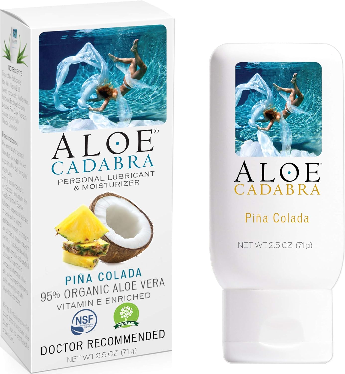 Aloe Cadabra Natural Water Based Personal Lube,  2.5 oz